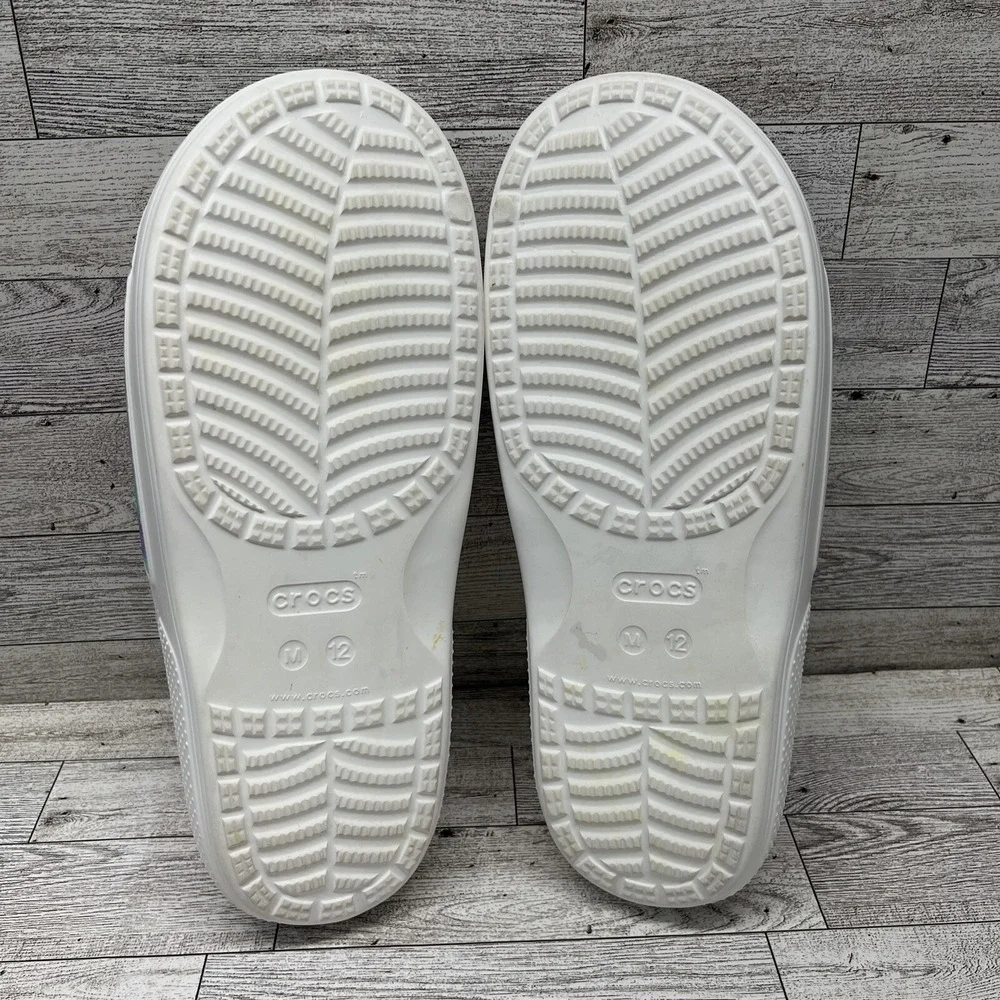 Crocs Classics Slides Tye Dye White Men Size‎ 12